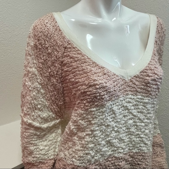 Free People • Striped Songbird Rugby Sweater Sz M - Picture 3 of 8